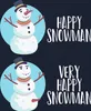 Very Happy Snowmann lustiger Schneemann - Weihnachten Produktbild-Vorschau 3