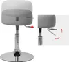 ML-Design kozmetická stolička svetlosivá Ø 33 cm, vyrobená Náhľad obrázku produktu 3