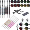 Dartpfeile Metallspitze Profi Steel Darts Set 24g 12 Stück Produktbild-Vorschau 2