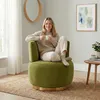 LVHOM Drehsessel mit Metallsockel, Relaxsessel Loungesessel Produktbild-Vorschau 1