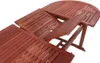 A wooden table with an extension leaf partially pulled out, shown from a high angle. Produktbild-Vorschau