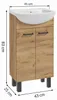 Waschtisch-Set mit Keramikwaschbecken, 45 x 83 cm, Produktbild-Vorschau 3
