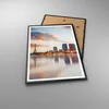 Gerahmtes Poster - Schwarzer Rahmen - Fluss Wolkenkratzer Produktbild-Vorschau 3