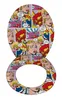 A toilet seat cover with a pop-art comic book design. Podgląd zdjęcia produktu