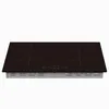 A black induction cooktop with silver trim, shown from a slightly elevated front angle against a white background. Produktbild-Vorschau