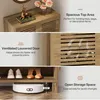Collage of images showcasing features of a shoe cabinet. Produktbild-Vorschau