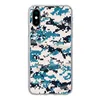 MuchoWow® Handyhülle Schutzhülle Hülle für iPhone X Blaues Produktbild-Vorschau 1