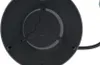 The underside of a black, round object with a three-pronged internal structure. Podgląd zdjęcia produktu