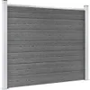 vidaXL Zaunelement WPC 180x146 cm Grau Podgląd zdjęcia produktu 1