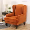 Ohrensessel Sofa Schonbezug Samt Plüsch High Stretch Cover Produktbild-Vorschau 4