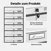 Wiltec 6er Briefkastenanlage Weiß/Anthrazit 556 x 270 x Produktbild-Vorschau 7
