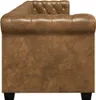 A side view of a brown Chesterfield sofa. Náhled obrázku produktu