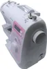 A white Brother sewing machine with pink accents, shown from a diagonal angle. Produktbild-Vorschau