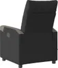 masážne kreslo vidaXL Black Fabric Náhľad obrázku produktu 5