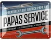 LANOLU Blechschild PAPAS SERVICE, Schild Werkstatt Papa, Produktbild-Vorschau 1