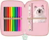 Katze Federtasche gefüllt 2 Fach Federmäppchen Stifte Etui Produktbild-Vorschau 3