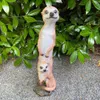 Figurka ogrodowa surykatka z dziećmi 46 cm Podgląd zdjęcia produktu 1