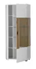 Vitrine "Merced" Vitrinenschrank weiß Eiche, 75 x 180 cm, Produktbild-Vorschau 5