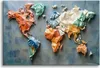 Nowoczesny Obraz na płótnie do salonu Mapa Świata 3D na Podgląd zdjęcia produktu 2
