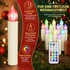 LILIIN 30x LED Weihnachtsbaumkerzen Kabellos Farbiges Produktbild-Vorschau 4
