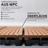 WPC Fliesen 30 x 30 cm Braun 1-5 qm Terrassenfliesen - Produktbild-Vorschau 7