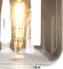 Smarte Stehleuchte Schwarz mit Gold und Rauchglas inkl  Produktbild-Vorschau 5