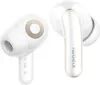 A pair of white wireless earbuds with gold accents, presented against a white background. Náhľad obrázku produktu