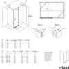 Eckdusche mit Drehtür an Festfeld NT403 - 8 mm - Nano Produktbild-Vorschau 5