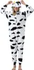 EKW Uni zvířecí Kigurumi overal Kráva bílá, černá S Náhled obrázku produktu 1