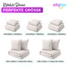 EllaTex Premium Mikrofaser Bettwäsche 155x220 + 80x80 cm – Produktbild-Vorschau 7