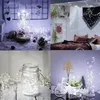 Collage of four images showing different decorative uses of LED string lights. Voir les images du produit