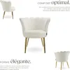 Fauteuil STELLA 67 x 64 x 76 cm - Fourrure synthétique Voir les images du produit 3