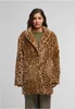 Urban Classics Mantel Damen Oversized Faux Fur Leo Coat Voir les images du produit 8