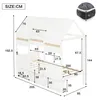 Hausbett 90x200 cm mit Bücherregal – Kinderbett in Weiß, Produktbild-Vorschau 12