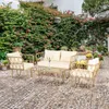 Outsunny Ensemble salon de jardin 4 piššces canapšŠ 2 Voir les images du produit 2