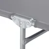 A close-up view of the joint mechanism of a gray folding garden lounger. Náhled obrázku produktu