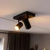 hoftronic LED-Deckenleuchte 2 Spots GU10 35W Schwarz IP20 Produktbild-Vorschau 5