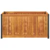 Pflanzkübel 85x45x44 cm Massivholz Akazie und Stahl Produktbild-Vorschau 4