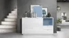 Vladon Sideboard Kommode Metro,  Germany, Korpus in Weiß Produktbild-Vorschau 2