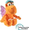 A plush toy dragon wearing a hat, sitting on a white background. Anteprima dell’immagine prodotto