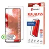 A product packaging for a screen protector for a Samsung Galaxy S20 Ultra, shown next to the screen protector itself. Produktbild-Vorschau
