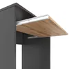 Kleiner Schreibtisch 68 cm 1S Mattgrau / Wotan Eiche Produktbild-Vorschau 2