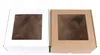 20x20x10 cm Box mit Fenster quadratisch Weiß - Satz von 5 Produktbild-Vorschau 6