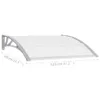 vidaXL Türvordach Grau und Transparent 120x75 cm PC Produktbild-Vorschau 16