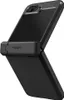 A black smartphone case is shown from a diagonal angle. Produktbild-Vorschau