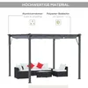 Outsunny Pergola Pavillon Überdachung mit Schiebedach Produktbild-Vorschau 5
