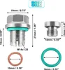 1 Set Vis Vidange M14.1-1.25 x 15mm Voiture Bouchon Carter Voir les images du produit 4