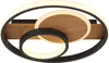 Design plafondlamp Pikara zwart met hout Productafbeelding-voorbeeld 2