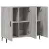 The Living Store Sideboard Grau Sonoma 90x34x80 cm Produktbild-Vorschau 5