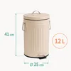 Relaxdays Mülleimer, 12 Liter, Küche, Bad, entnehmbarer Produktbild-Vorschau 4